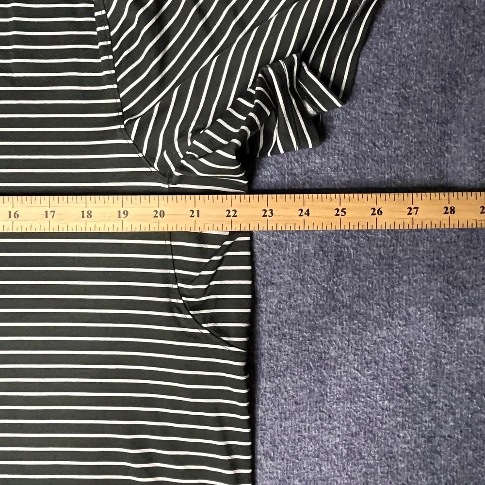 Lululemon Mens Metal Vent Tech Polo Shirt Bundle Black Green Striped Size Large